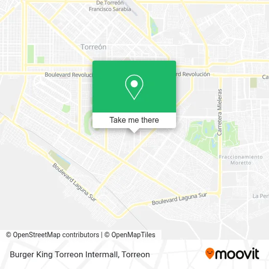 Burger King Torreon Intermall map