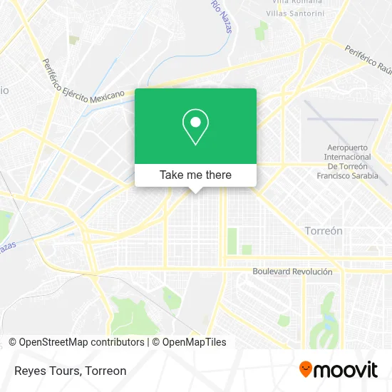 Reyes Tours map