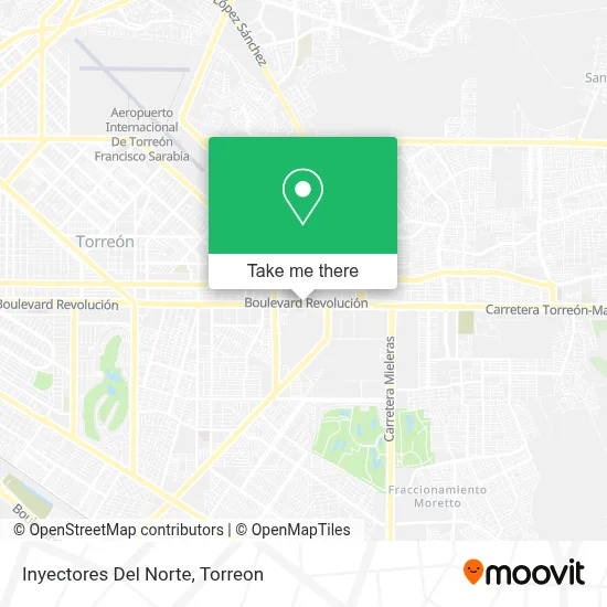 Inyectores Del Norte map