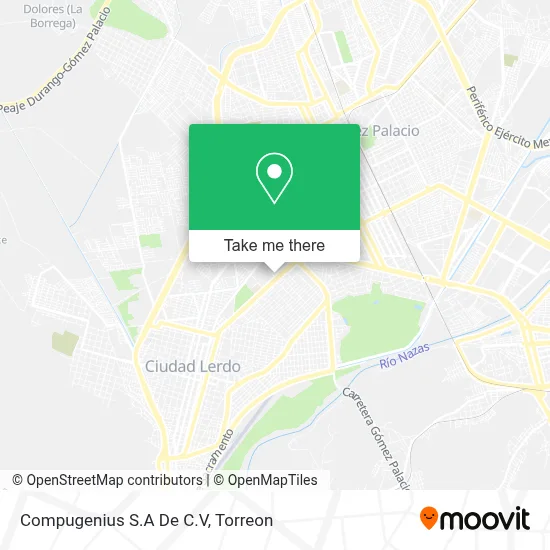 Compugenius S.A De C.V map
