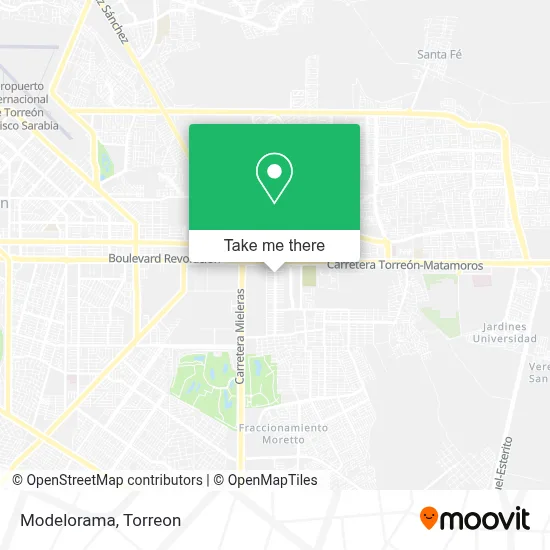 Modelorama map