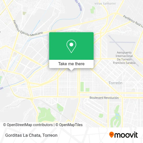 Gorditas La Chata map