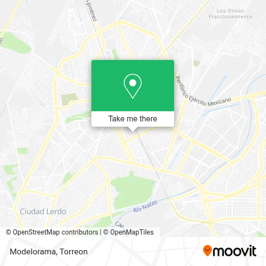 Modelorama map