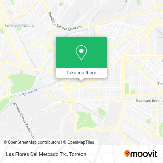 Las Flores Del Mercado Trc map