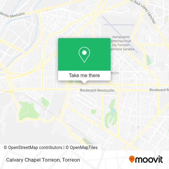 Calvary Chapel Torreon map