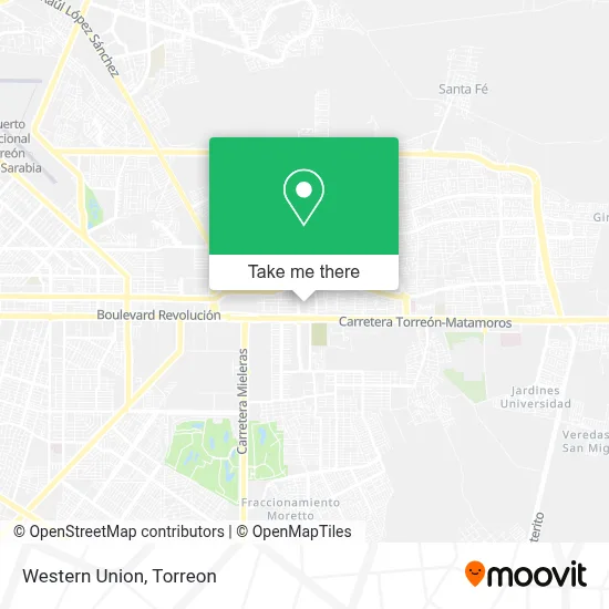 Western Union map