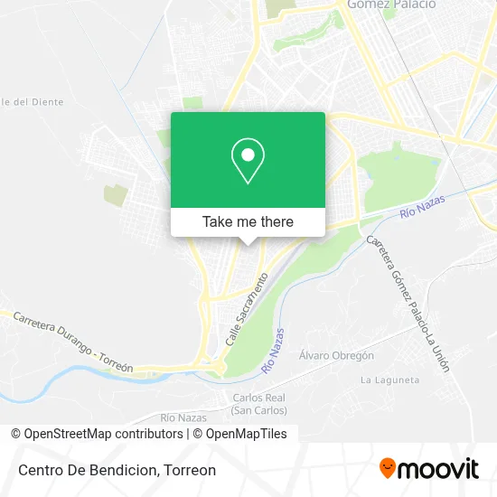 Centro De Bendicion map