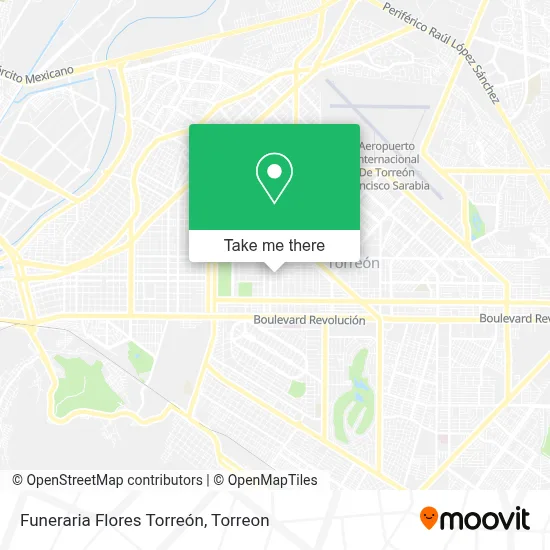 Funeraria Flores Torreón map