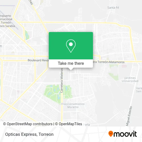 Opticas Express map