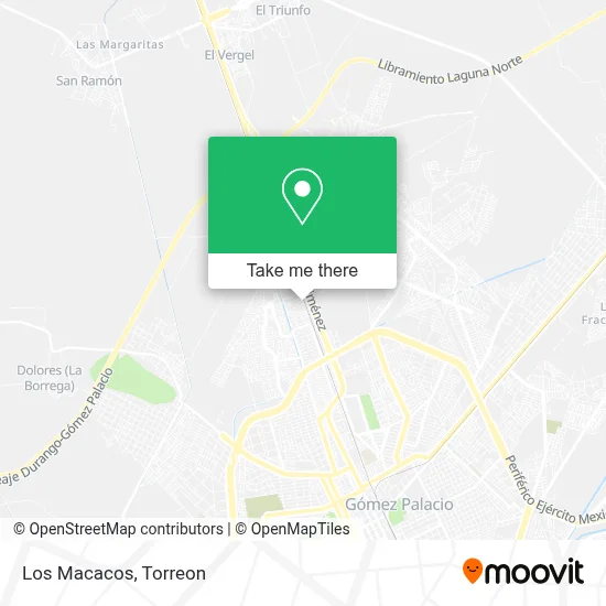 Los Macacos map