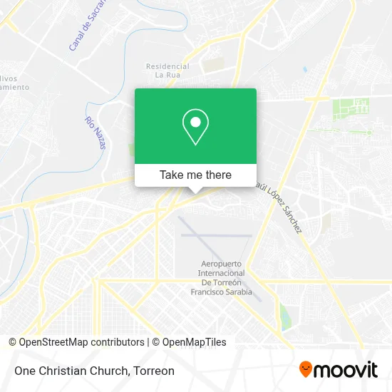 One Christian Church map