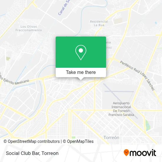 Social Club Bar map