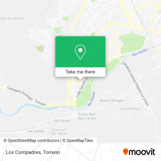Los Compadres map