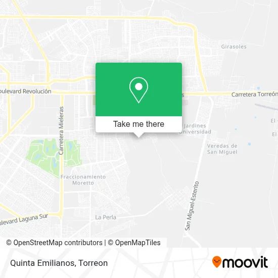 Quinta Emilianos map