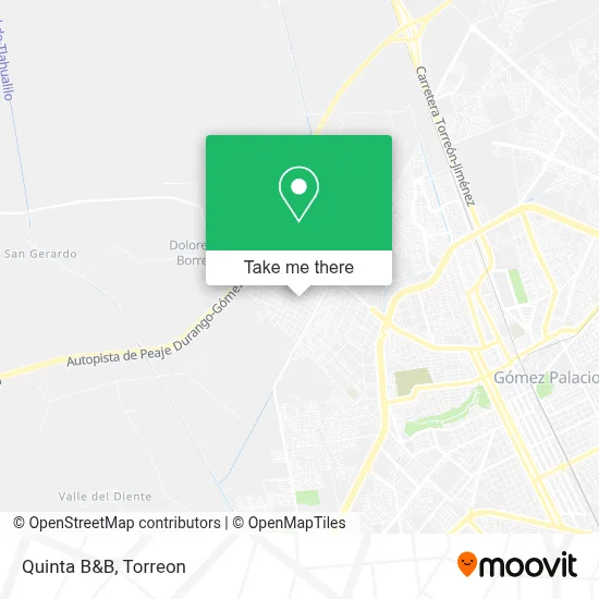Quinta B&B map