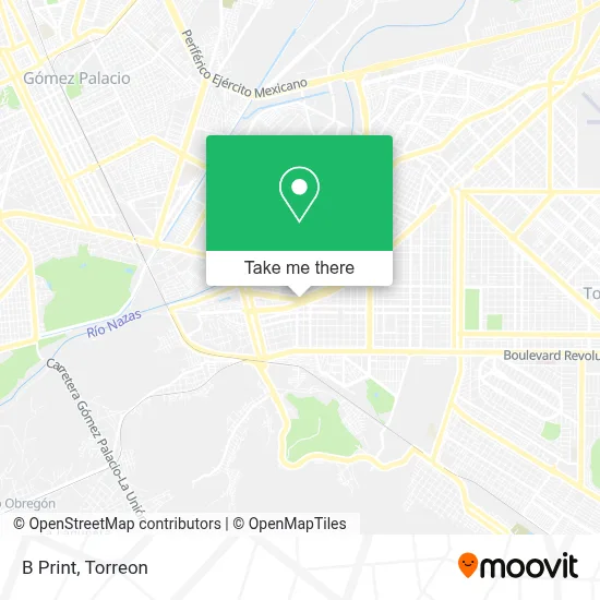 B Print map