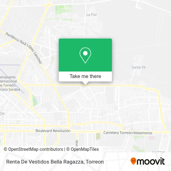 Renta De Vestidos Bella Ragazza map