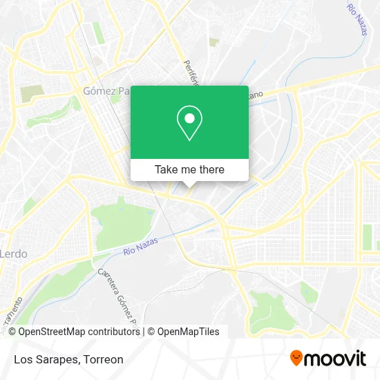 Los Sarapes map