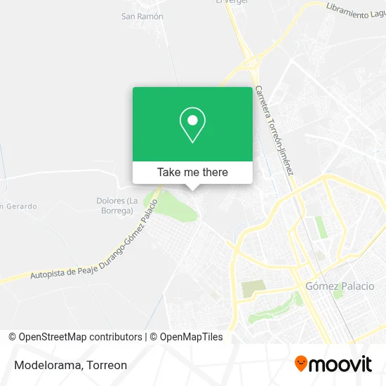Modelorama map