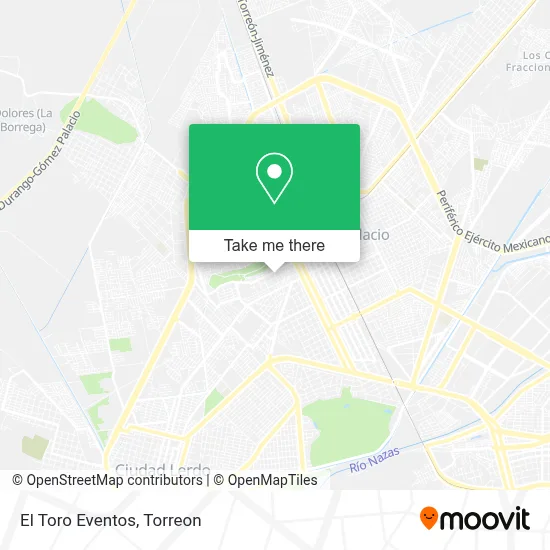 El Toro Eventos map