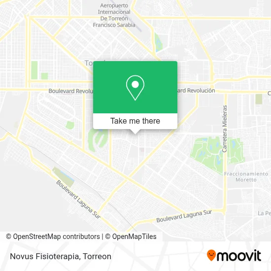 Novus Fisioterapia map