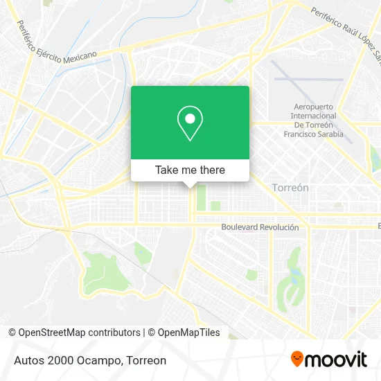 Autos 2000 Ocampo map