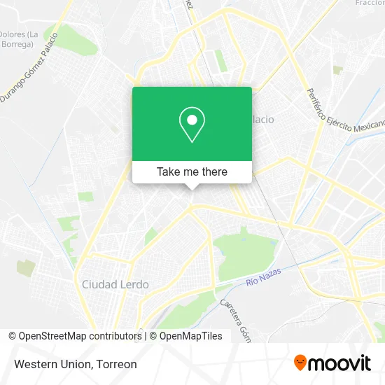 Western Union map