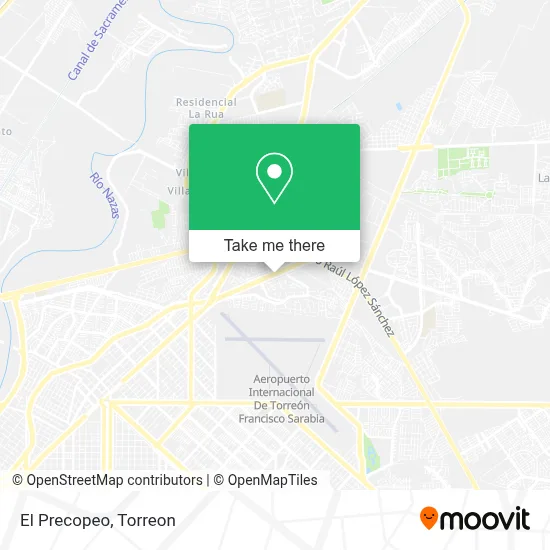 El Precopeo map