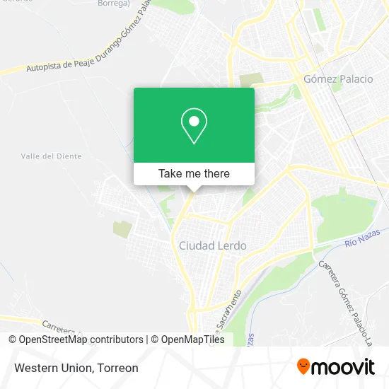Western Union map