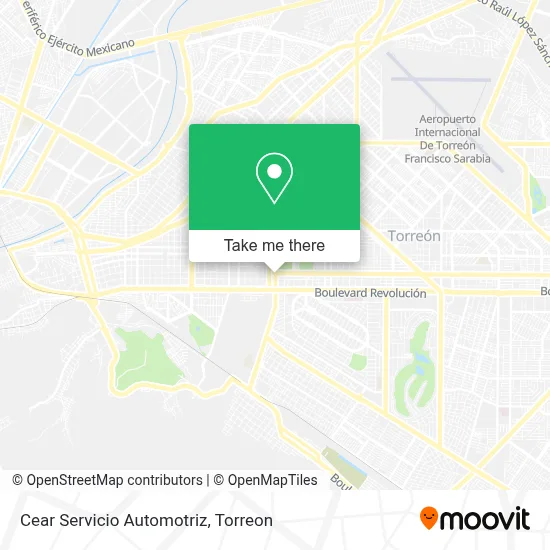 Cear Servicio Automotriz map