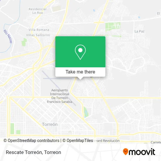 Rescate Torreón map