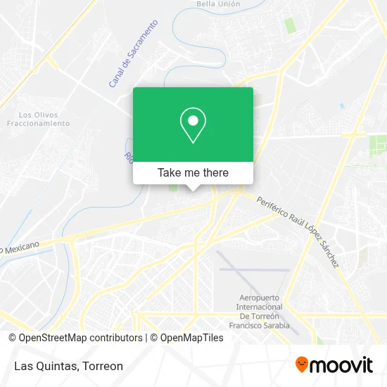 Las Quintas map