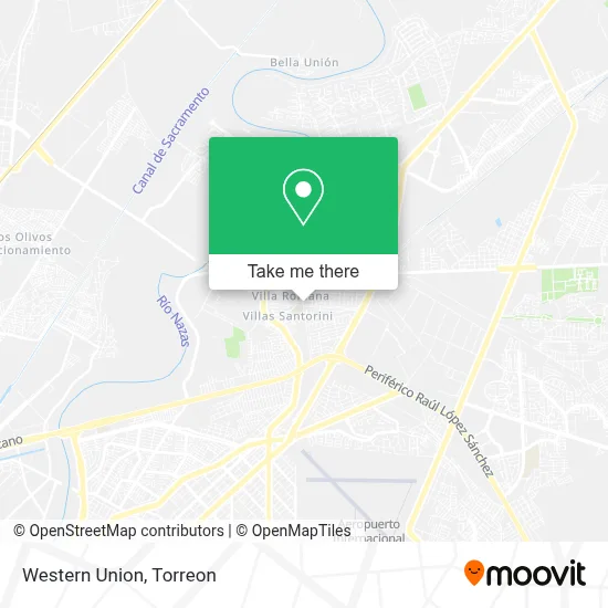 Western Union map