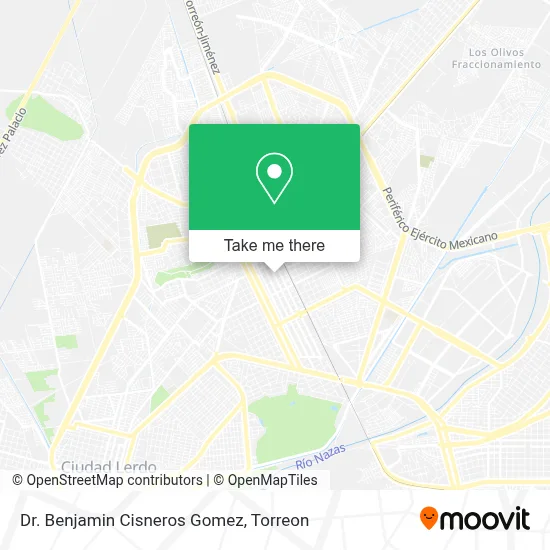 Dr. Benjamin Cisneros Gomez map