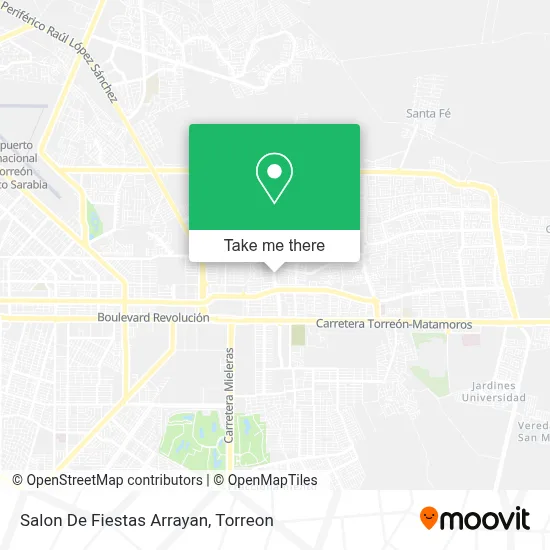 Salon De Fiestas Arrayan map