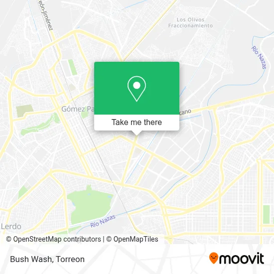 Bush Wash map