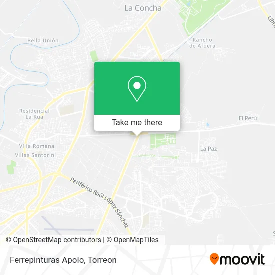 Ferrepinturas Apolo map