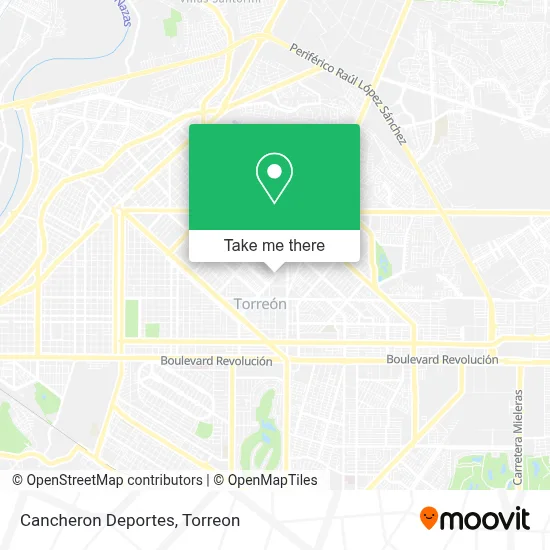 Cancheron Deportes map