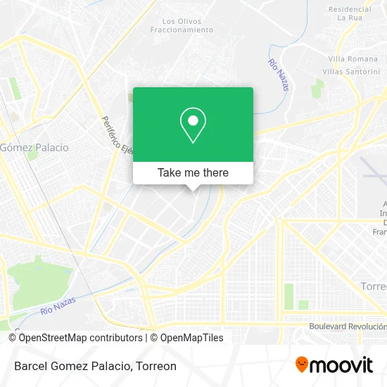 Barcel Gomez Palacio map
