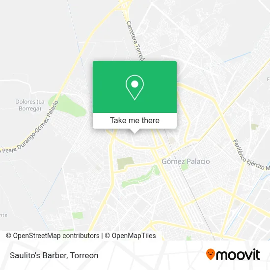 Saulito's Barber map