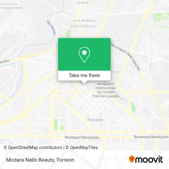 Modara Nails Beauty map