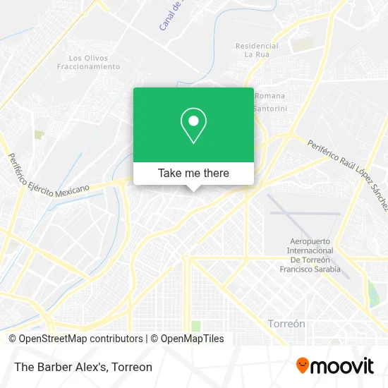 The Barber Alex's map