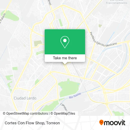 Cortes Con Flow Shop map