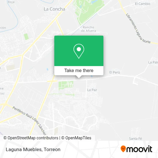 Laguna Muebles map