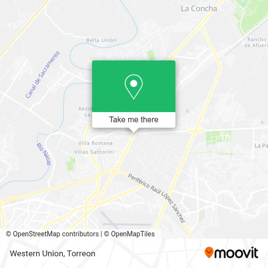 Western Union map
