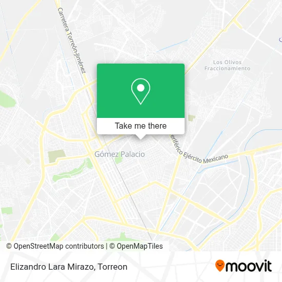 Elizandro Lara Mirazo map