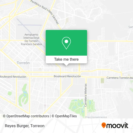 Reyes Burger map