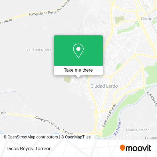 Tacos Reyes map