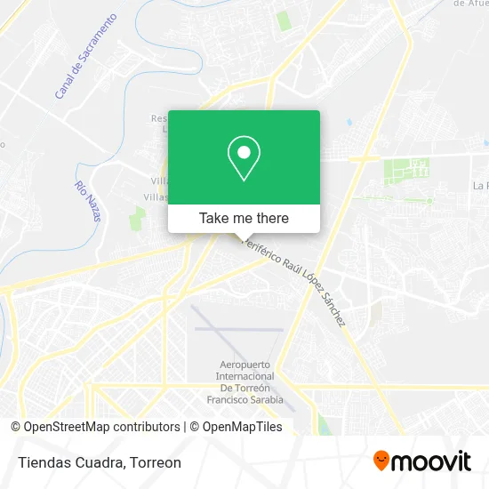 Tiendas Cuadra map