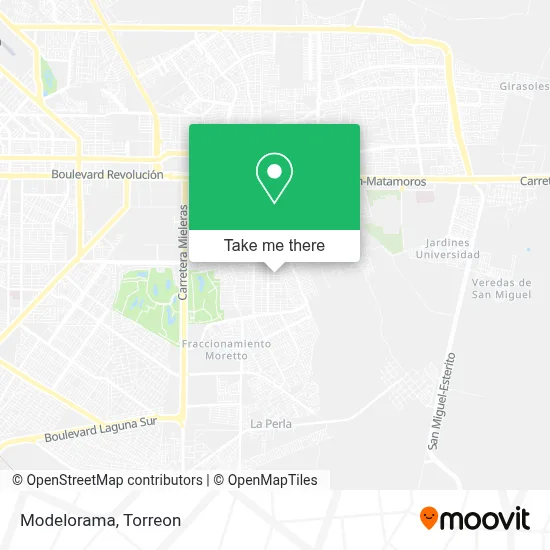 Modelorama map
